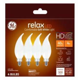 GE 4PK 4W SW Rel Bulb