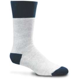 MED GRY/Navy Boot Sock