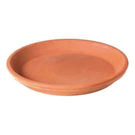 6" WHT Clay Saucer