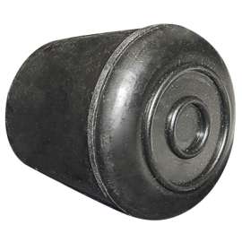 1-1/8" BLK Rubb Leg Tip