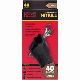 40PK XL Disp BLK Glove