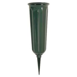 3" GRN Cemetary Vase
