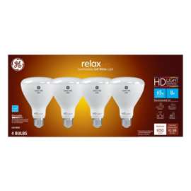 GE 4PK 8W BR30 MED Bulb