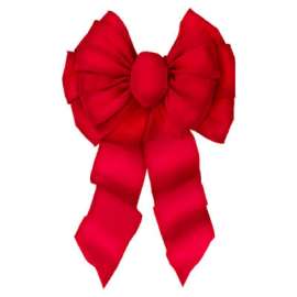 11LP DLX RED Velvet Bow