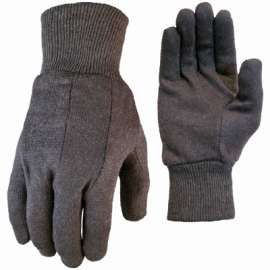 MED BRN Jers Gloves