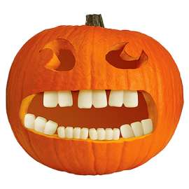 Glow Pumpkin Teeth Set