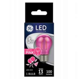 GE3W PNK A15 Party Bulb