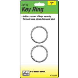 2PK 1" BRS Split Ring