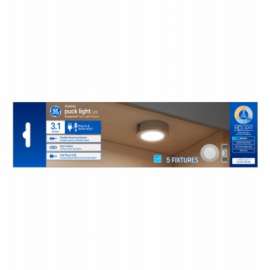 GE 5PK SLV Puck Light