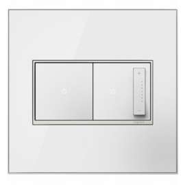 2G WHT Mirr Wall Plate