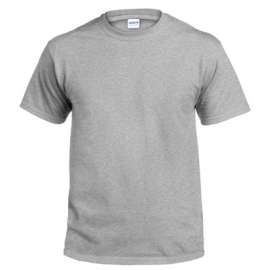 XX-Large Safety Gray Short Sleeve Non-Pocket Tee Shirt