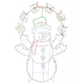 60" LED Wire Snowman