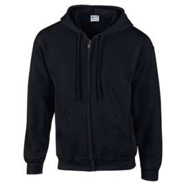 XXL BLK Full Zip Hoody