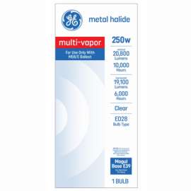GE 250W CLR Halide Lamp