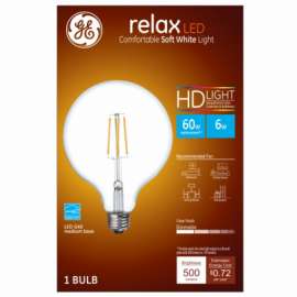 GE 6W SW G40 Rel Bulb