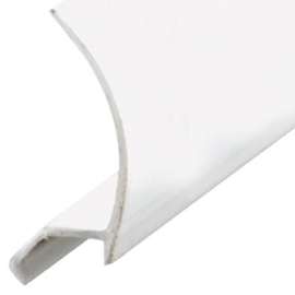 72" WHT Glass Retainer