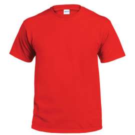 Large Red Short Sleeve Non-Pocket Tee Shirt