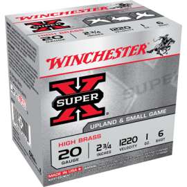 25RND 20GA 2-3/4#6 Ammo