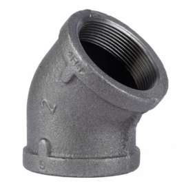 2" BLK 45 DEG Elbow