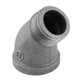 1" BLK Street Elbow