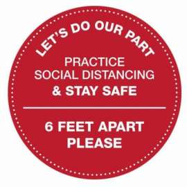 5PK Social Dist Decal