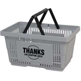 12PK GRY Hand Basket