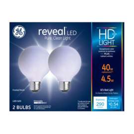 GE2PK 4.5W WHT G25 Bulb