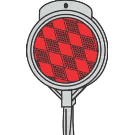 36" RED Driveway Marker