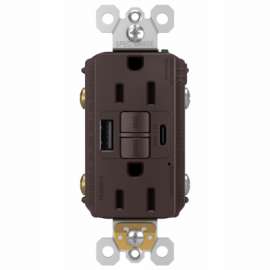 15A USB GFCI A/C DK BRZ