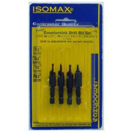 4PC Dril/Countersin Set