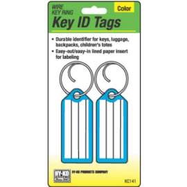 2PK Key Tag/Wire Ring