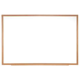 Wood Frame Non-Magnetic Whiteboard, 24" x 36"