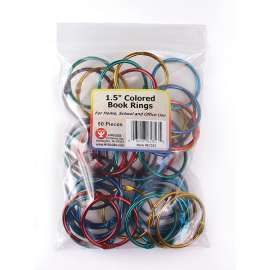 Book Rings 1 1/2In 50 Per Pack, 2 pks