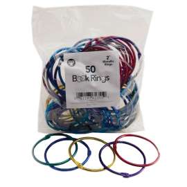 Book Rings 2In 50 Per Pack, 2 pks