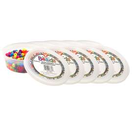 Bucket O Beads, Neon Barrel Pony, 6 x 9 mm, 375 Per Pack, 5 Packs