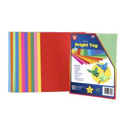 Bright Tag, Assorted Colors, 8.5" x 11", 48 Sheets Per Pack, 3 Packs