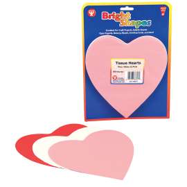 6" Tissue Paper Hearts, 180/pkg