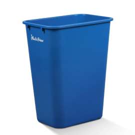 Plastic Prince 10 Gallon Trash Can, Rectangular Plastic Waste Basket for Kitchen, Bathroom, Office, Bedroom, Under Desk, Cabinet and Sink