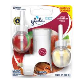 Glade Plug-Ins Apple Cinnamon Scent Air Freshener Starter Kit 1.34 oz Liquid