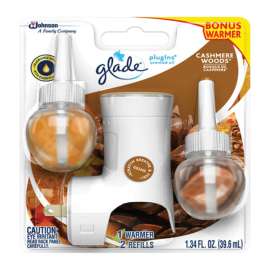 Glade Plug-Ins Cashmere Woods Scent Air Freshener Starter Kit 1.34 oz Liquid