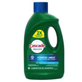 Cascade Complete Fresh Scent Gel Dishwasher Detergent 60 oz 1 pk