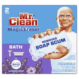 Mr. Clean Magic Eraser Non-Scratch Eraser Sponge For Bath and Tile 4.6 in. L 2 pk