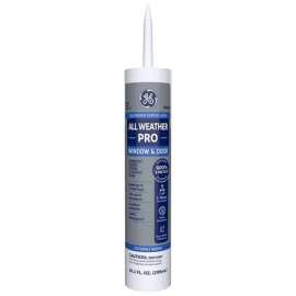 GE All Weather Pro White Acrylic Latex Window and Door Caulk Sealant 10.1 oz