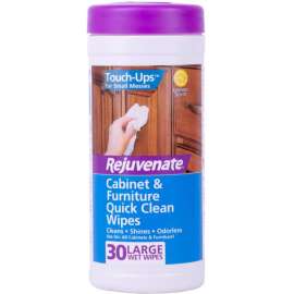 Rejuvenate Touch Ups Fiber Blend Cleaning Wipes 8 in. W X 7 in. L 30 wipes