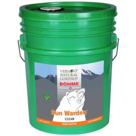 Vermont Natural Coatings Sun Warden Flat Clear Water-Based Waterborne Wood Finish 5 gal