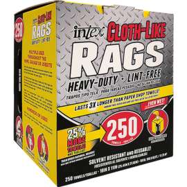 Intex Fiber Blend Wiping Rags 10 in. W X 11 in. L 250 pk