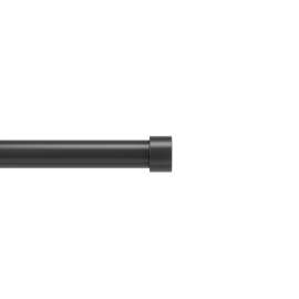 Umbra Cappa Brushed Black Curtain Rod 36 in. L X 66 in. L