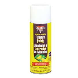 Quality Care Lemon Scent Furniture and Cabinet Cleaner and Polish 10 oz Spray
