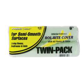 Linzer Rol-Rite Fabric 9 in. W X 3/8 in. Regular Paint Roller Cover 2 pk
