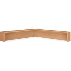 Bush Business Furniture Series C Reception L-Shelf in Light Oak